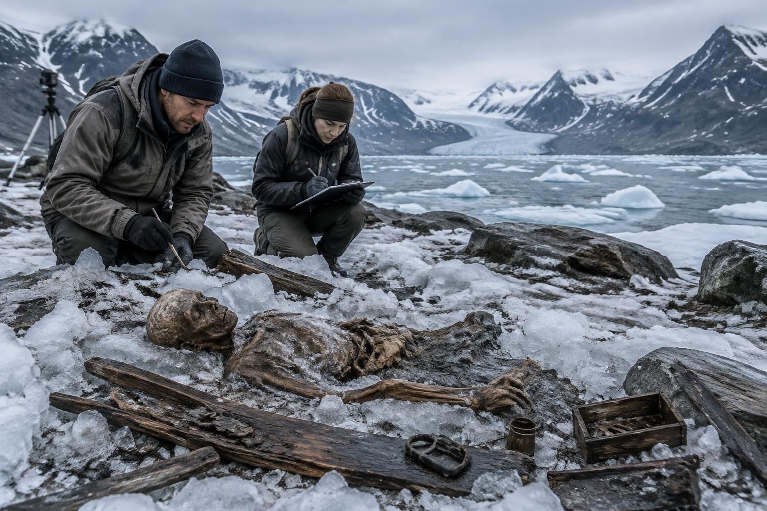 el deshielo revela momias congeladas y antiguas rutas vikingas, ofreciendo nuevas pistas sobre la vida y los viajes en el pasado.