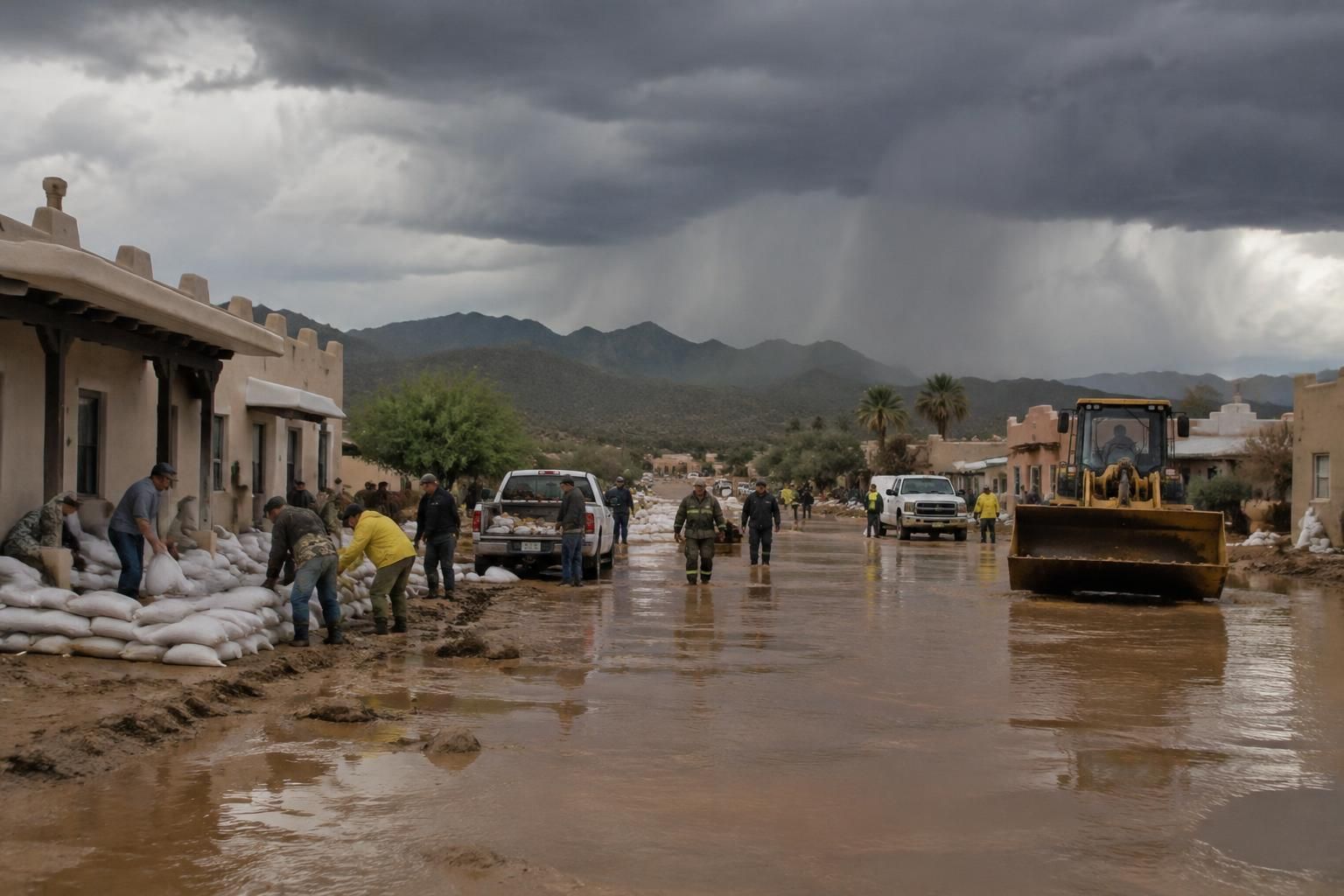 el suroeste de estados unidos, afectado por graves inundaciones, se prepara para nuevas lluvias mientras persiste el riesgo de más daños.