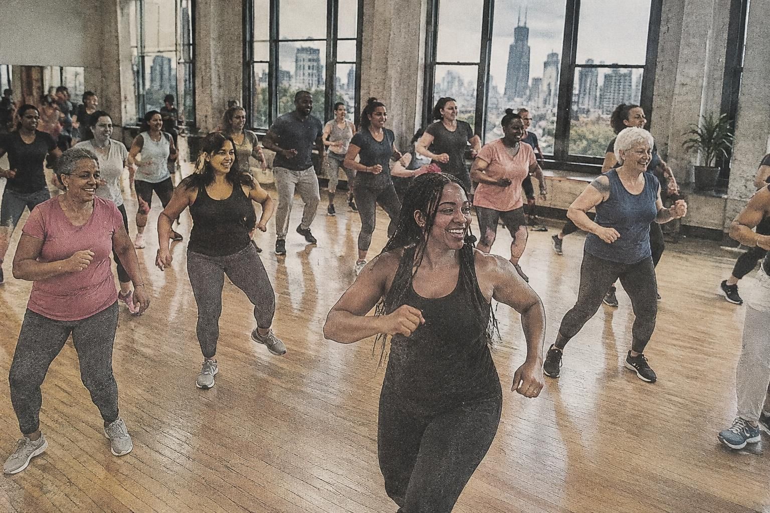 descubre en chicago una clase de ejercicio única que combina energía, movimiento y los grandes éxitos de motown para poner a todos a bailar.
